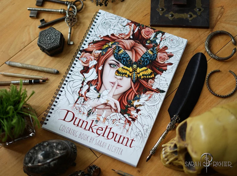 Dunkelbunt signed Coloring Book
